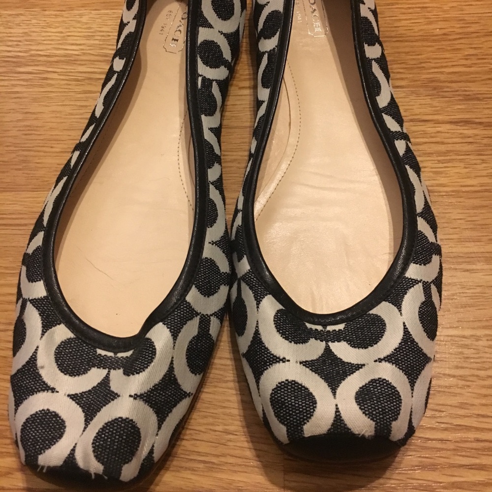 Coach signature flats, size 10
